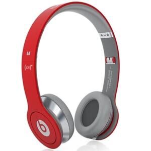 Beats by Dr Dre Solo HD Red On-Ear Headphones w/ ControlTalk Mic & Case